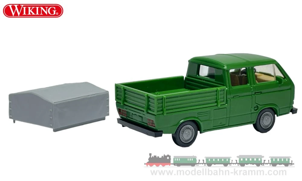 Wiking VW T3 DoKa - Grasgrün 4 Wiking VW T3 DoKa - Grasgrün - Afbeelding 2