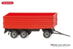 Wiking Landw. Dreiachsanhänger, Rot