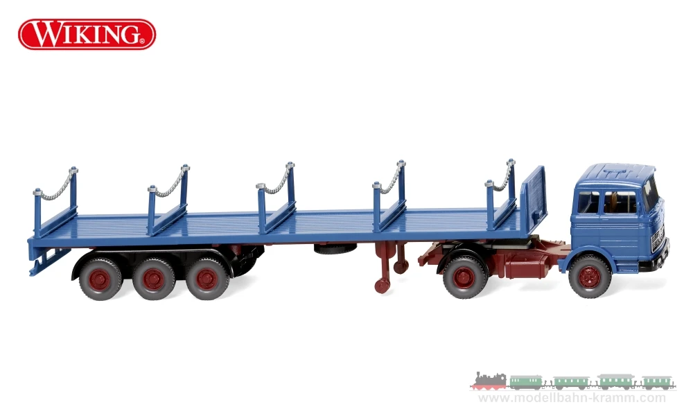 Wiking Rungensattelzug (MB) Blau 3 Wiking Rungensattelzug (MB) Blau