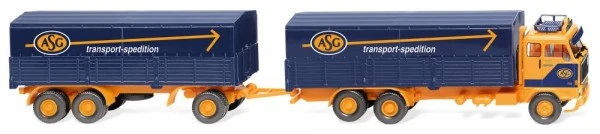 Wiking 043308 Pritschenhängerzug (Volvo F89) "ASG" - 1:87 - Neu 3 Wiking 043308 Pritschenhängerzug (Volvo F89) "ASG" - 1:87 - Neu