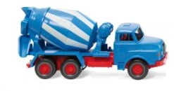 Wiking 068208 Betonmischer (MAN) - Blau/weiß - 1:87 - Neu - OVP