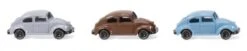 Wiking 090002 Drei VW Käfer - 1:160 - Standmodelle - Neu - OVP