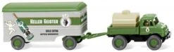 Wiking 037106 Unimog U 406 M. Kofferanhänger "Keller Geister"