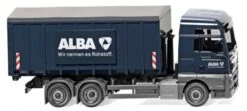 Wiking 067204 Abrollcontainer (Meiller/MAN TGX Euro 6) "Alba"