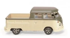 Wiking 078907 VW T1 Doppelkabine - Olivgrau/perlweiß - 1:87 - Neu