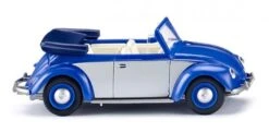Wiking 079404 VW Käfer 1200 Cabrio - Blau/silber