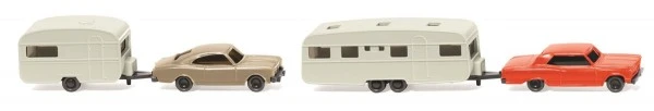 Wiking 092210 Zwei Wohnwagengespanne - 1:160 - Standmodelle 3 Wiking 092210 Zwei Wohnwagengespanne - 1:160 - Standmodelle