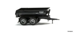 38819 Wiking KRAMPE HALFPIPE TIPPER TRAILER, BLACK