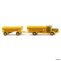 67506 Wiking Kipperhängerzug (Büssing 8000) – Verkehrsgelb