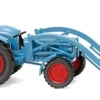 871044 Wiking Eicher Königstiger Mit Frontlader – Hellblau