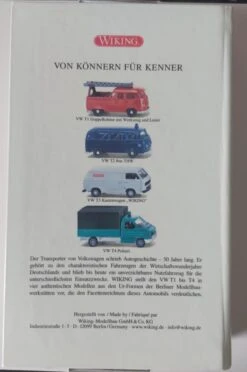 Wiking 9902049 VW Transporter 50 Jahre Bulli - H0 1:87 - 4 Standmodelle