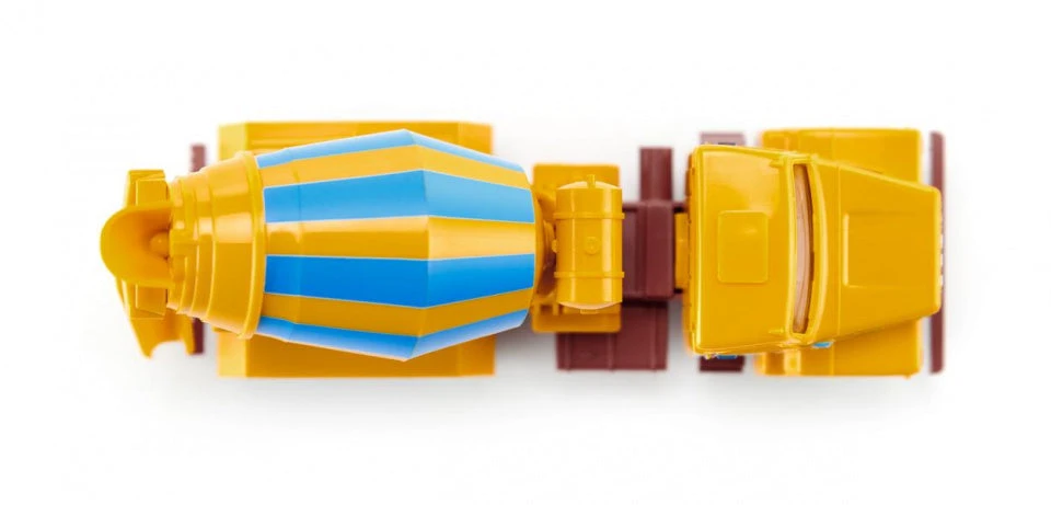 Wiking Miniatuurauto Betonmixer Volvo N10 1:87 Geel/blauw - Afbeelding 2