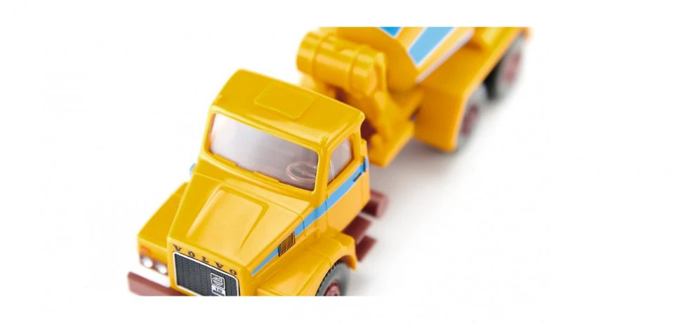 Wiking Miniatuurauto Betonmixer Volvo N10 1:87 Geel/blauw - Afbeelding 5