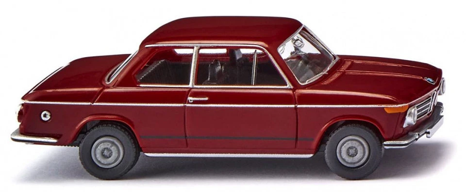 Wiking Miniatuurauto BMW 2002 1:87 Bordeaux Rood 3 Wiking Miniatuurauto BMW 2002 1:87 Bordeaux Rood