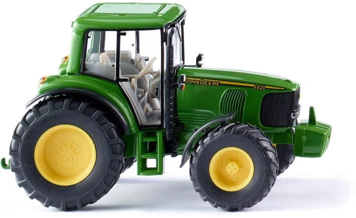 Wiking Miniatuurtractor John Deere 6820 1:87 Groen 3 Wiking Miniatuurtractor John Deere 6820 1:87 Groen