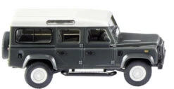 Wiking Miniatuurauto Land Rover Defender 110 Zink 1:87 Zwart