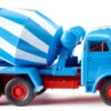 Wiking Miniatuurauto Man Betonmixer 1:87 Blauw/wit/rood
