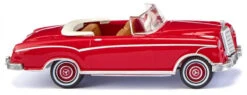 Wiking Miniatuurauto MB 220 S Cabrio 1:87 Robijnrood