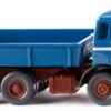 Wiking Miniatuurauto Mercedes-Benz Flatbed Tipper 1:87 Blauw