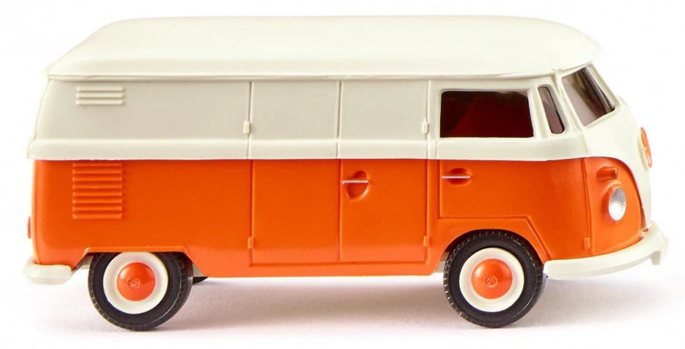 Wiking Miniatuurauto VW Busje T1 1:87 Crème/oranje