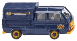 Wiking Miniatuurbus VW T3 Crew Cabin 1:87 Blauw