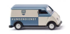 Wiking Miniatuurbus DKW 1:87 Wit/blauw