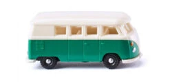 Wiking Miniatuurbusje VW T1 1:160 Groen/wit
