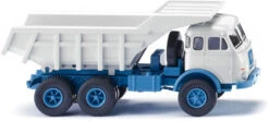 Wiking Miniatuurkiepwagen Henschel HS 3-180 1:87 Wit/blauw