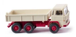 Wiking Miniatuurkiepwagen Magirus 1:87 Wit/rood