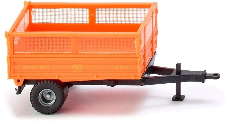 Wiking Miniatuurkipper Brantner Single Axle 1:87 Oranje 3 Wiking Miniatuurkipper Brantner Single Axle 1:87 Oranje