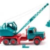 Wiking Miniatuurkraanwagen Magirus/Fuchs 1:87 Blauw -Wiking wiking miniatuurkraanwagen magirus fuchs 187 blauw 618318 1616523285