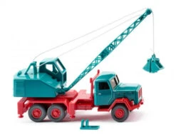 Wiking Miniatuurkraanwagen Magirus/Fuchs 1:87 Blauw