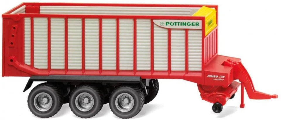 Wiking Miniatuurtrailer Pöttinger Jumbo Combiline 1:87 Rood 3 Wiking Miniatuurtrailer Pöttinger Jumbo Combiline 1:87 Rood