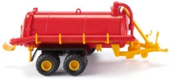 Wiking Miniatuurtrailer Vacuüm Tank 1:87 Rood/geel