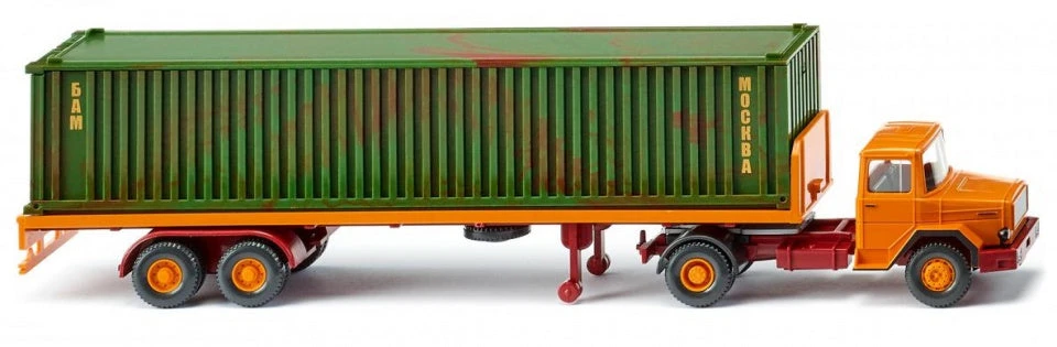 Wiking Miniatuurtruck Magirus-Deutz 1:87 Groen/oranje 3 Wiking Miniatuurtruck Magirus-Deutz 1:87 Groen/oranje