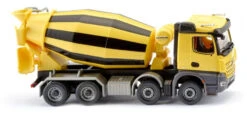 Wiking Miniatuurvoertuig Liebherr MB Acros Zink 1:87 Geel/zwart
