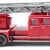Wiking Miniatuurladderwagen Magirus DL 25h 1:87 Rood