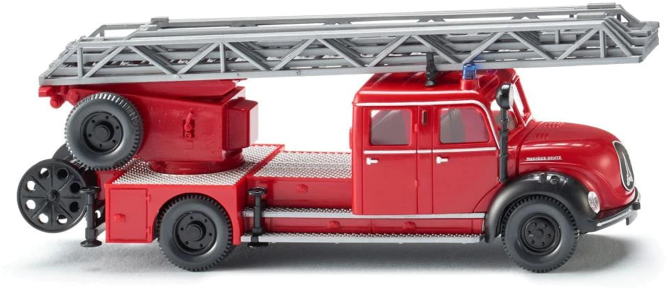 Wiking Miniatuurladderwagen Magirus DL 25h 1:87 Rood 3 Wiking Miniatuurladderwagen Magirus DL 25h 1:87 Rood