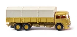 Wiking Miniatuurvrachtwagen Büssing 12.000 1:87 Geel/wit