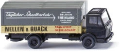 Wiking Miniatuurvrachtwagen MB NG Flatbed 1:87 Grijs/zwart
