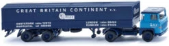 Wiking Miniatuurvrachtwagen Scania 111 Flatbed 1:87 Blauw