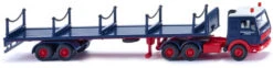 Wiking Miniatuurvrachtwagen Stanchion MB3850 1:87 Blauw/rood